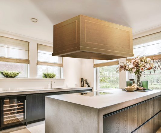 Premium Brass Range Hood Island Mount Mitla