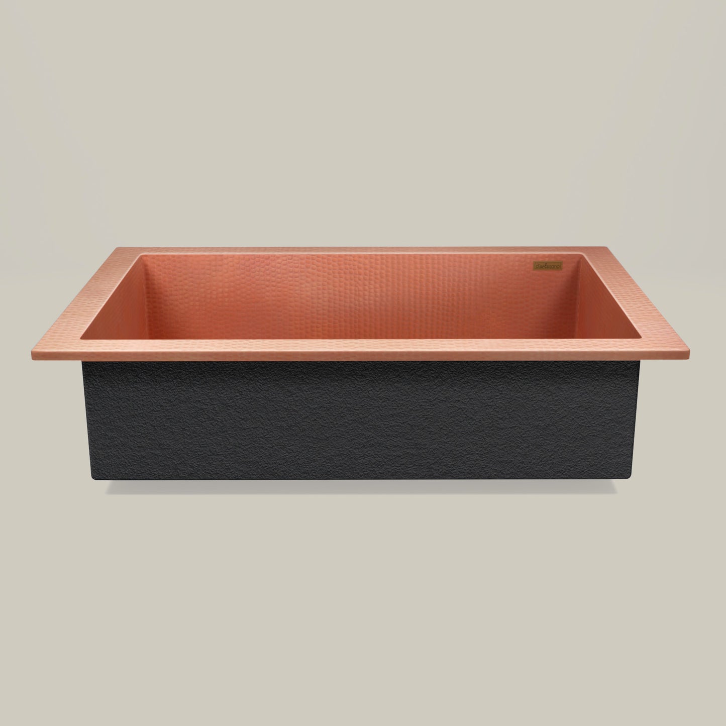 Premium Copper Kitchen Sink High Tab