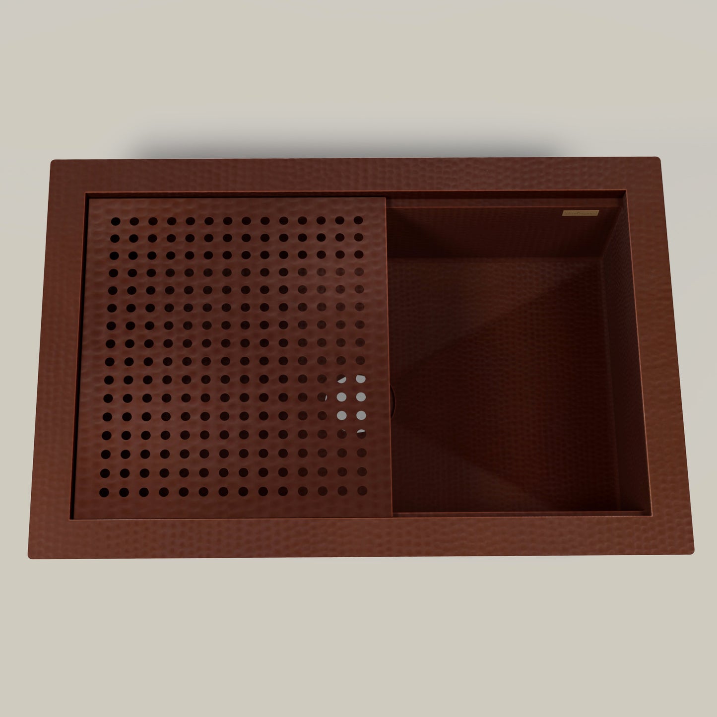 Premium Copper Kitchen Sink Griding Design