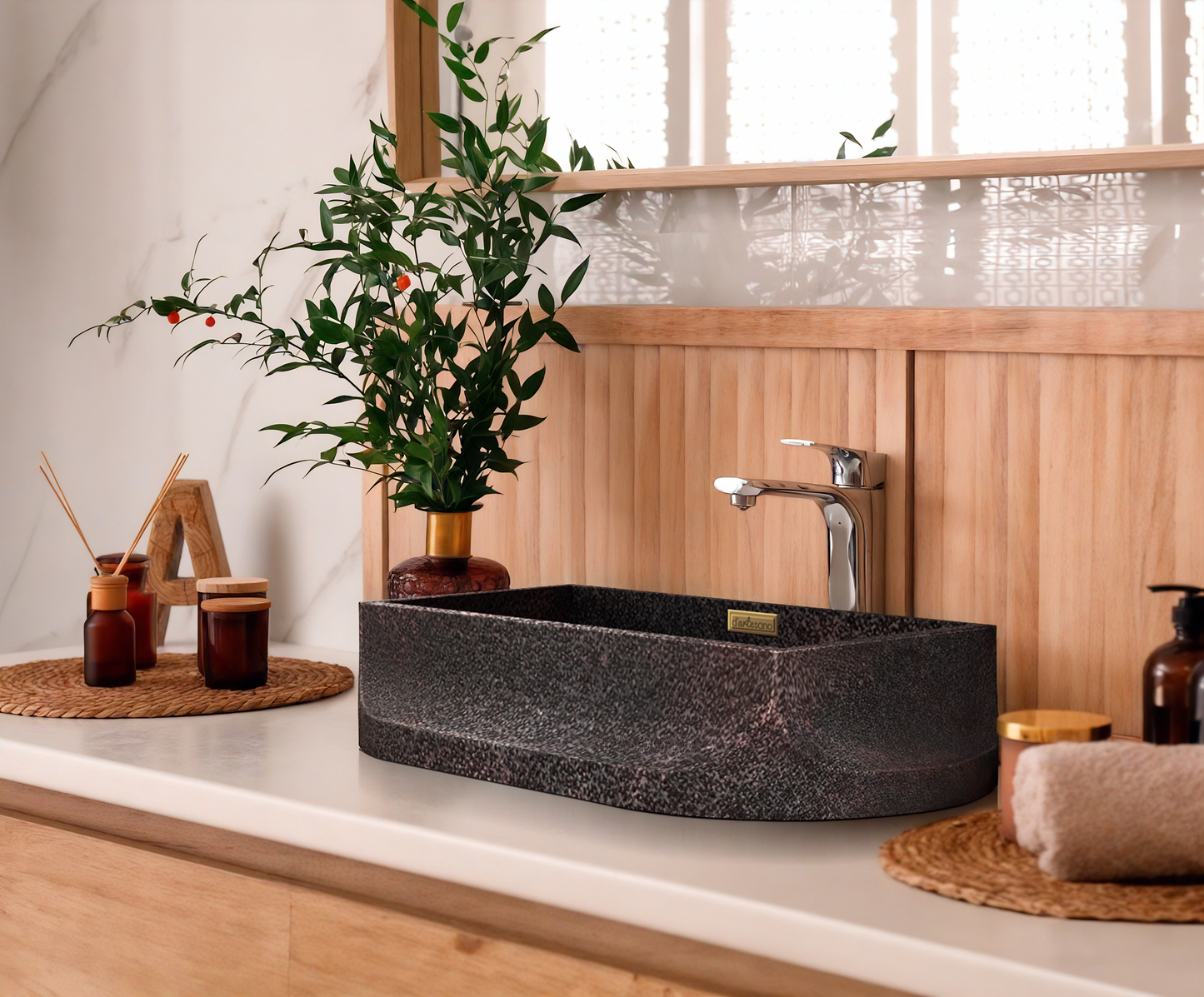 Premium Copper Volcano Vessel Sink Tulum Design
