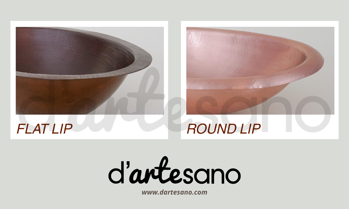Premium Copper Oval Bath Sink