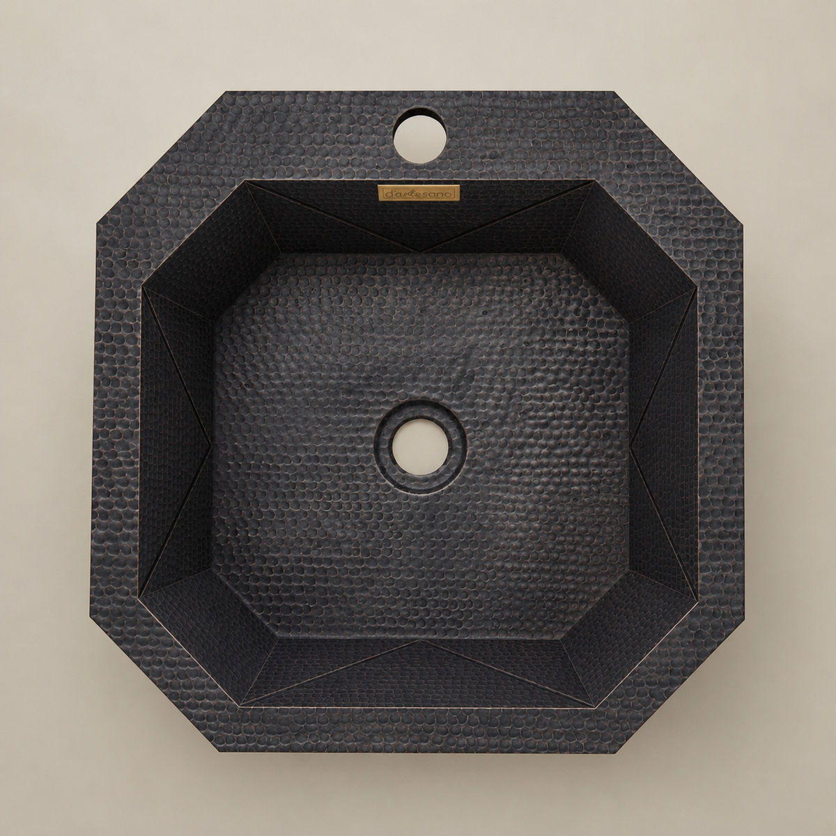 Premium Copper Vessel Sink Origami Design