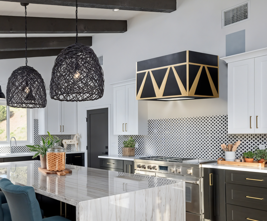 Premium Copper-Brass Range Hood Wall Mount Mexiq
