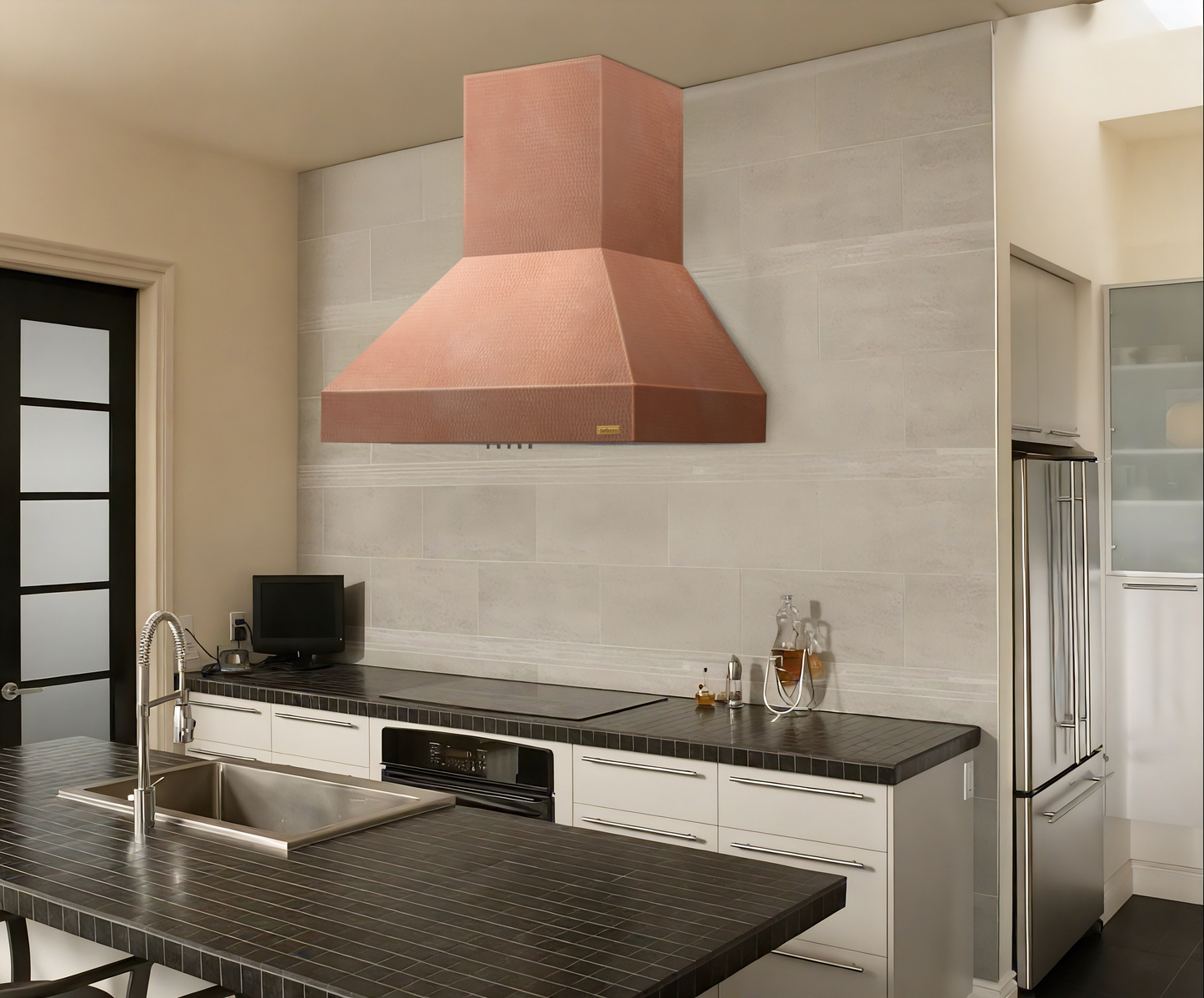 Premium Copper Range Hood Wall Mount Contemporary
