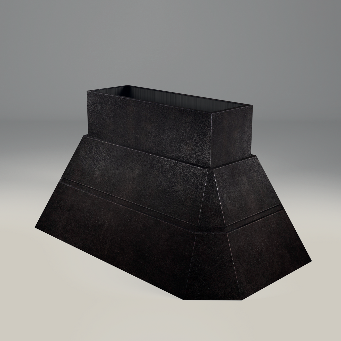 Premium Copper Volcano Range Hood Island Mount Teotihuacan