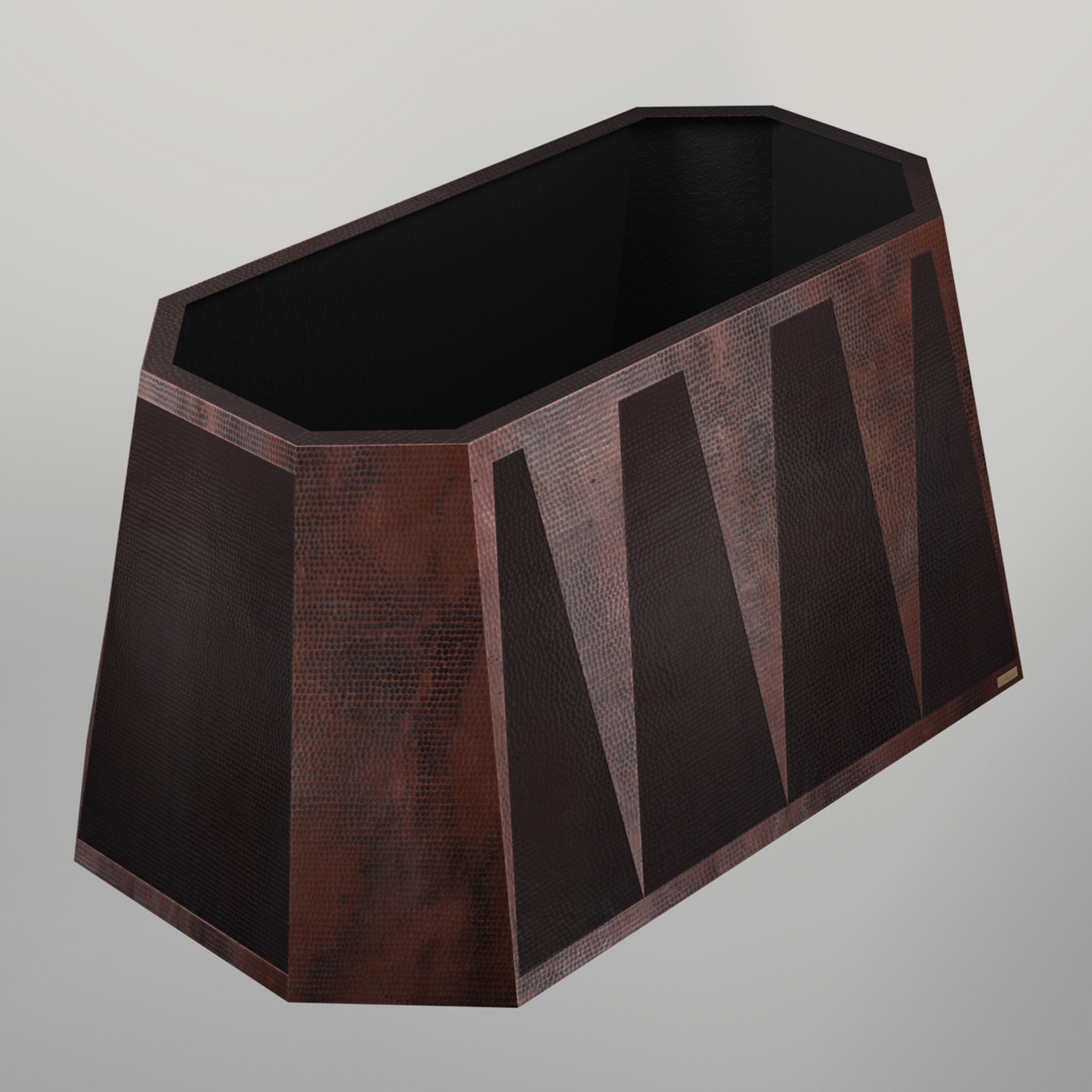 Premium Copper Range Hood Island Mount Aztek