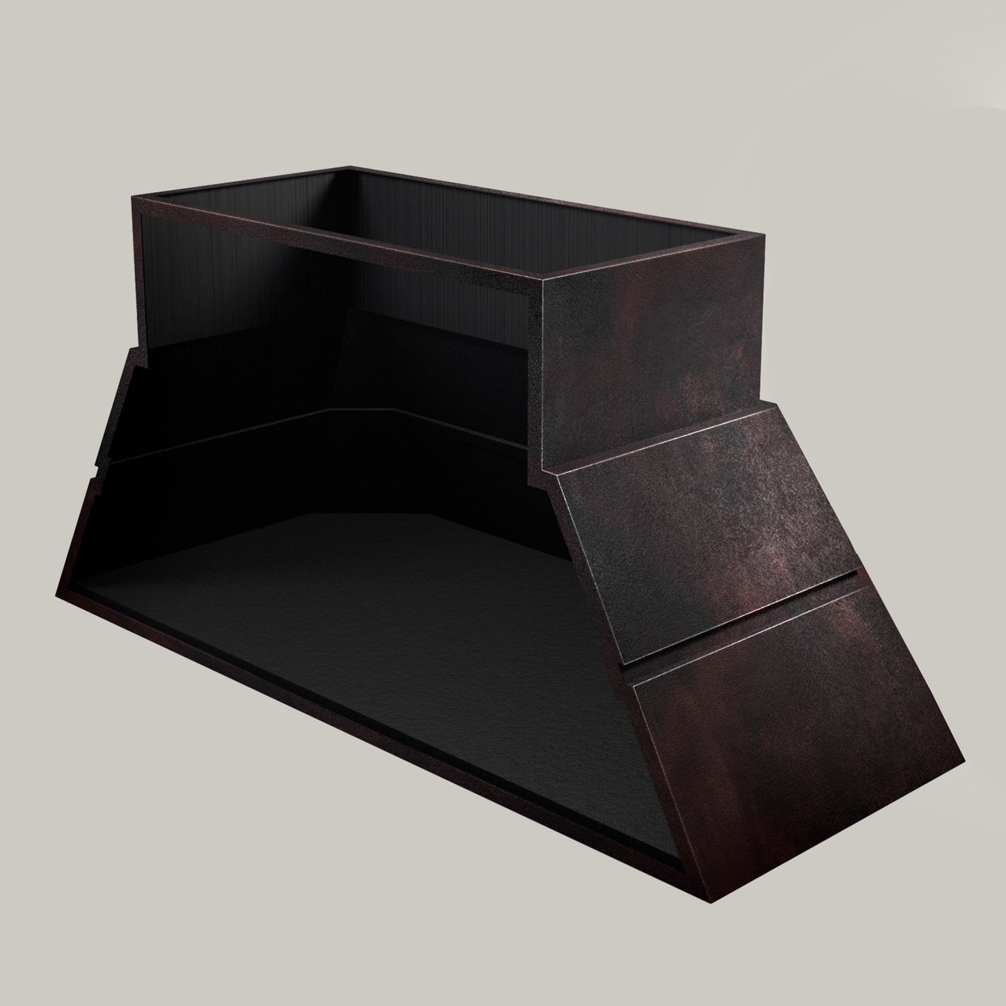 Premium Copper Volcano Range Hood Wall Mount Teotihuacan