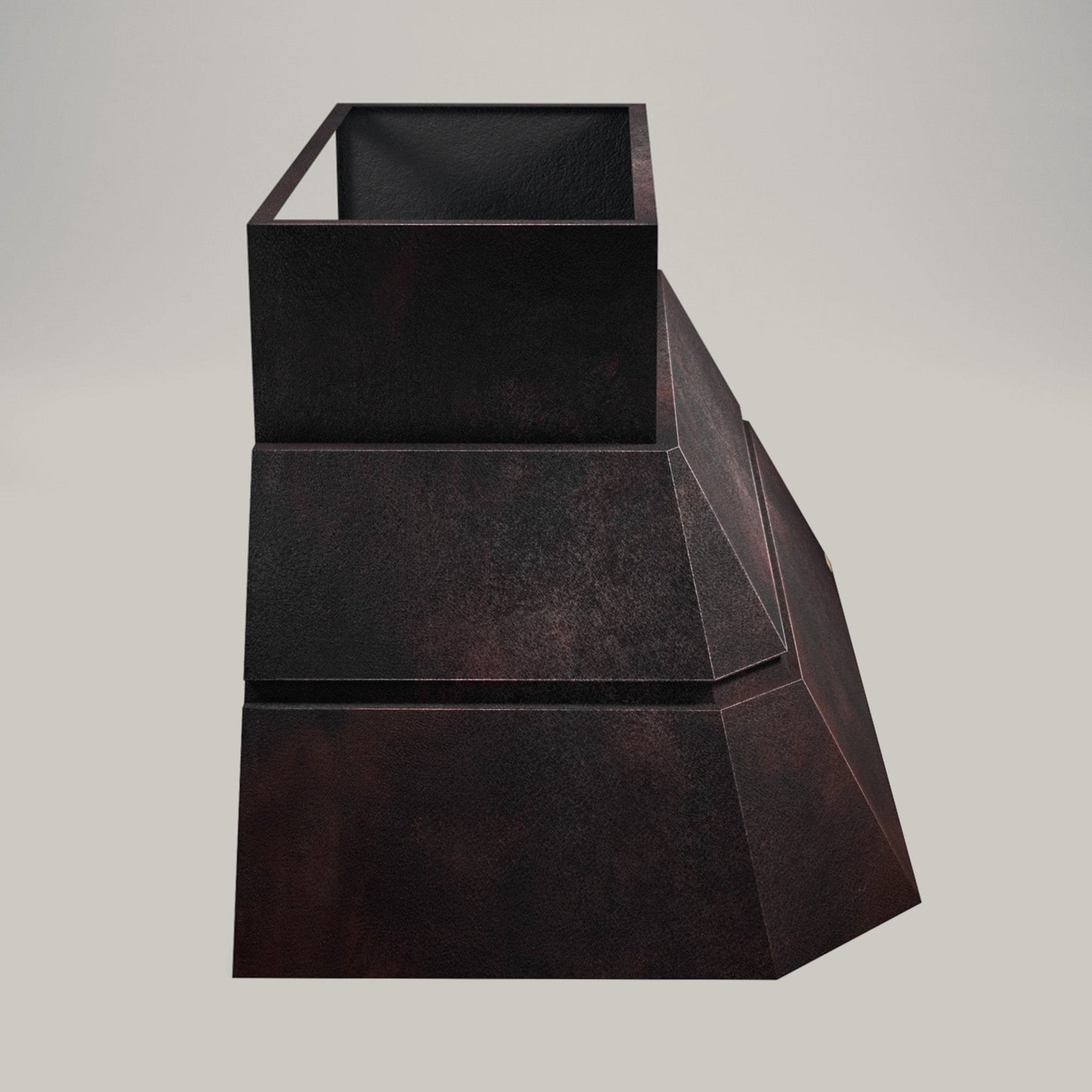 Premium Copper Volcano Range Hood Wall Mount Teotihuacan