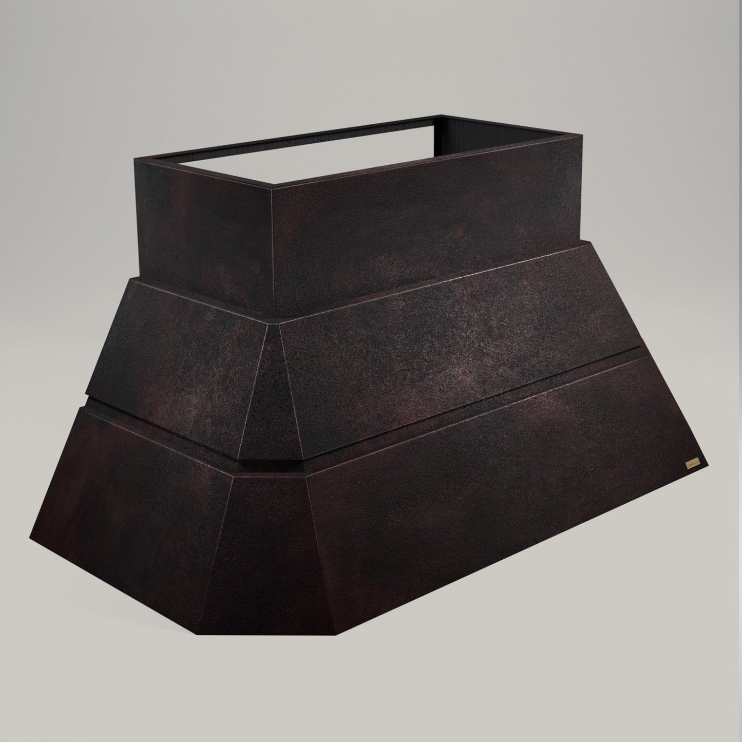 Premium Copper Volcano Range Hood Wall Mount Teotihuacan
