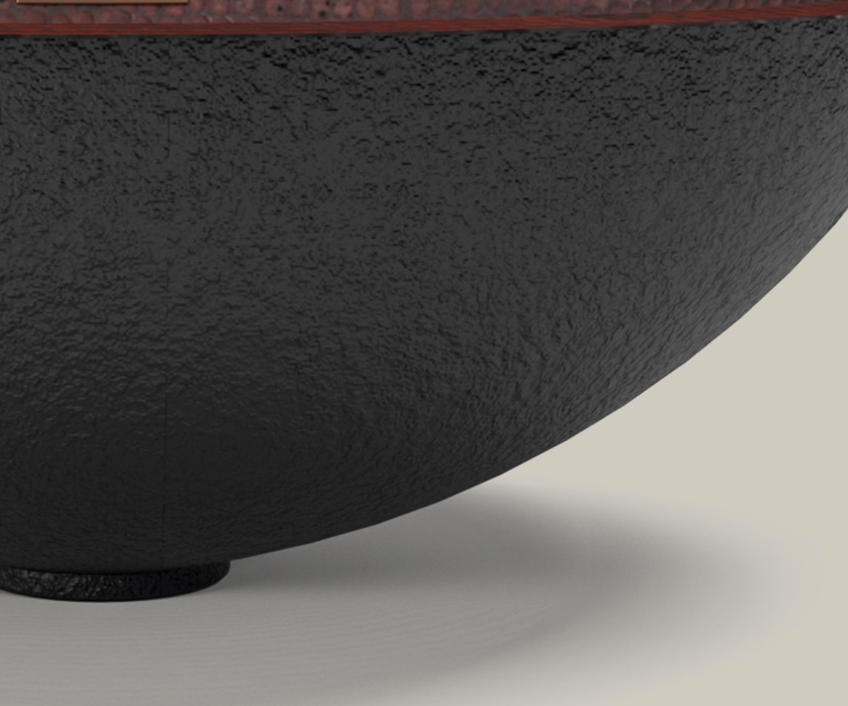 Premium Copper Oval Bath Sink Stars Design