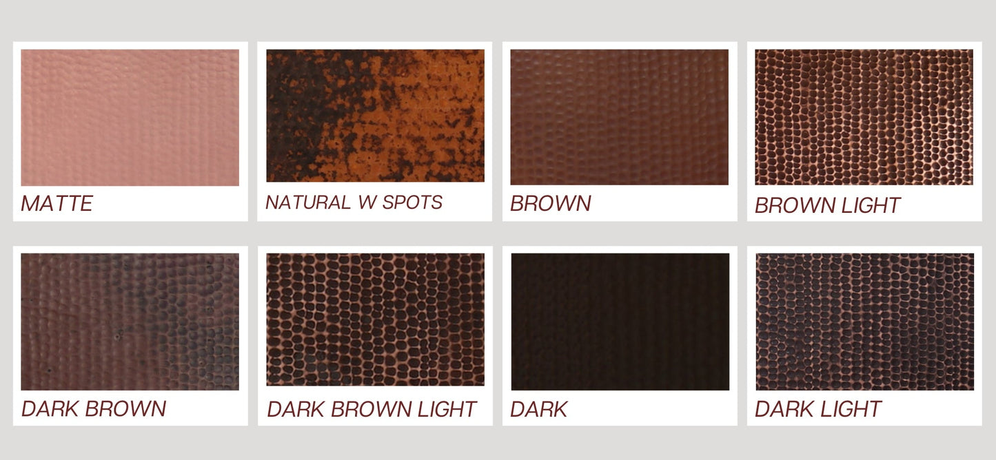 Premium Copper Range Hood Wall Mount Aztek