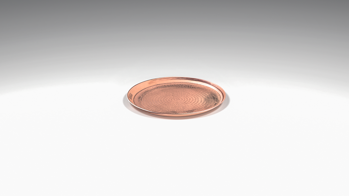 Premium Copper Round Sand Tray