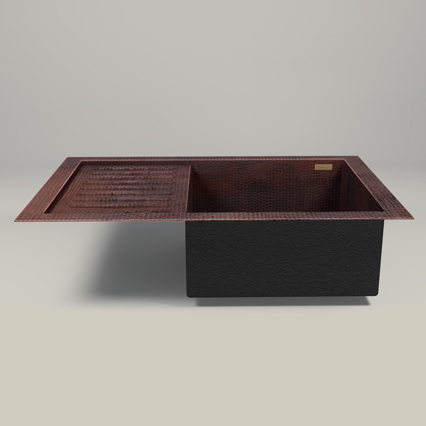 Premium Copper Kitchen Sink with Drainer