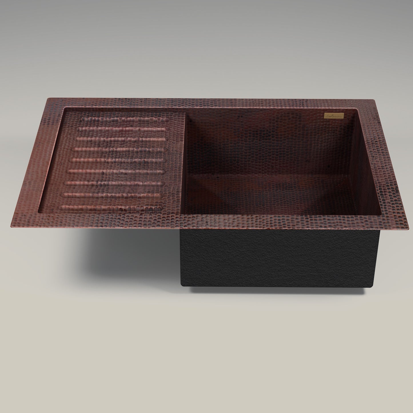 Premium Copper Kitchen Sink with Drainer