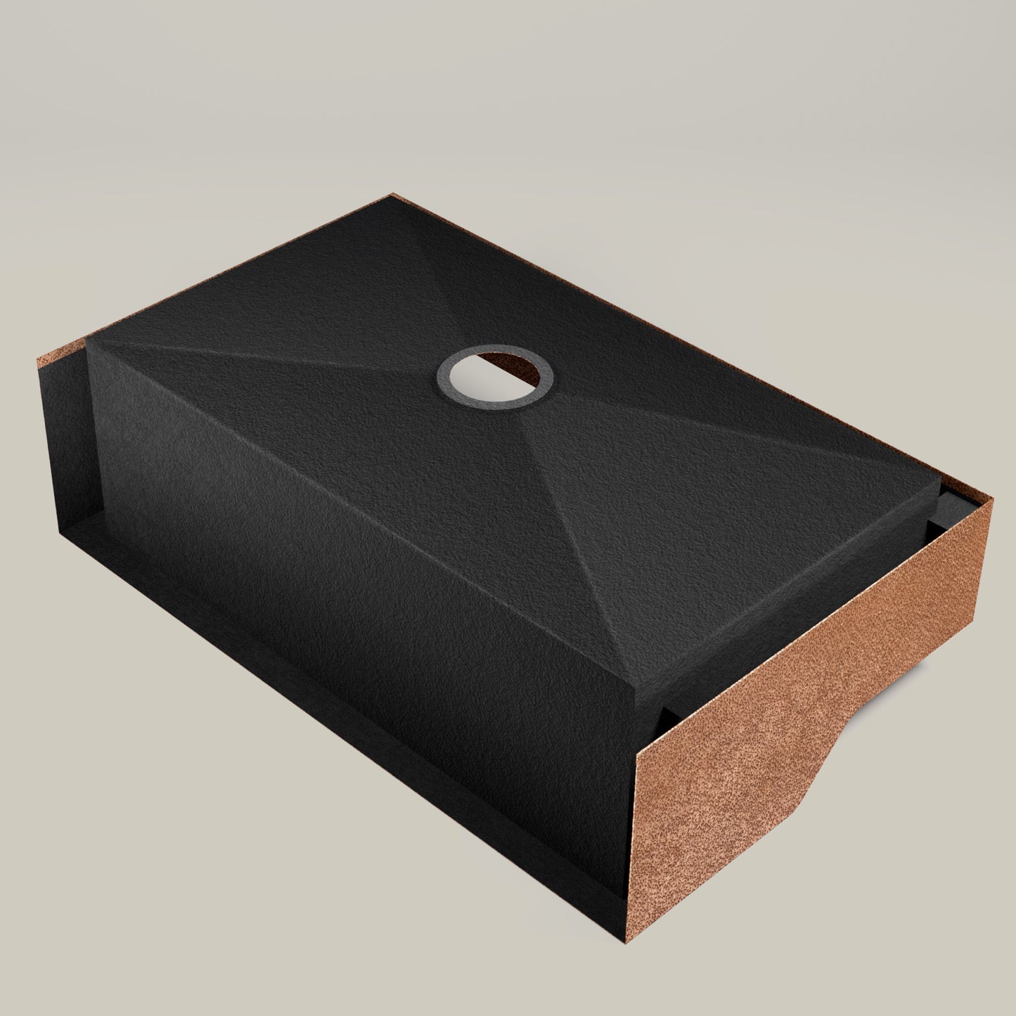 Premium Copper Volcano Box Kitchen Sink