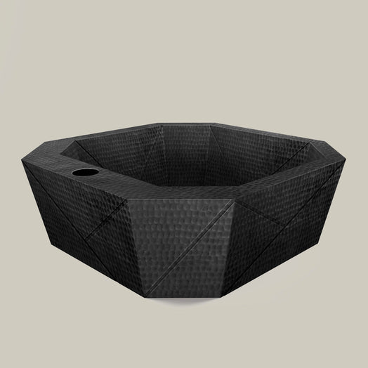 Premium Copper Vessel Sink Origami Design