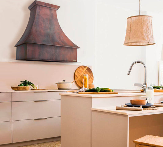 Premium Copper Range Hood Wall Mount Vintage