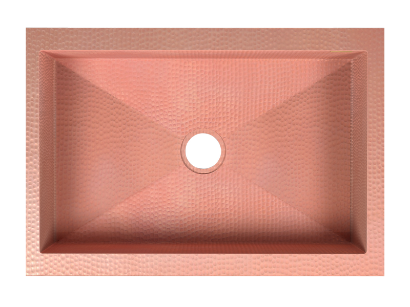 Premium Copper Farmhouse Kitchen Sink With Design