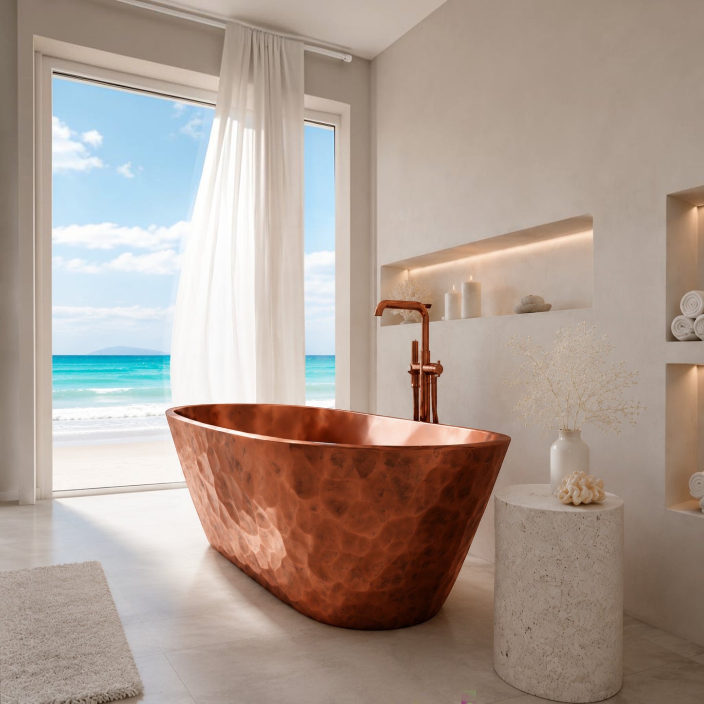 Premium Copper Bathtub Luxury Velaris