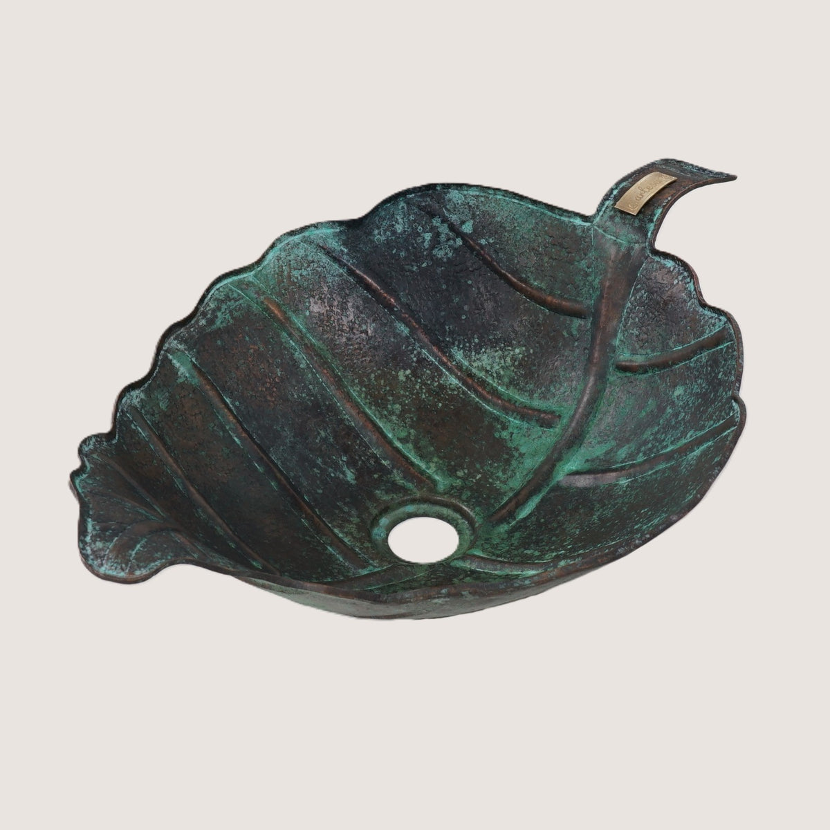 Premium Copper Vessel Sink Oak Leaf Design