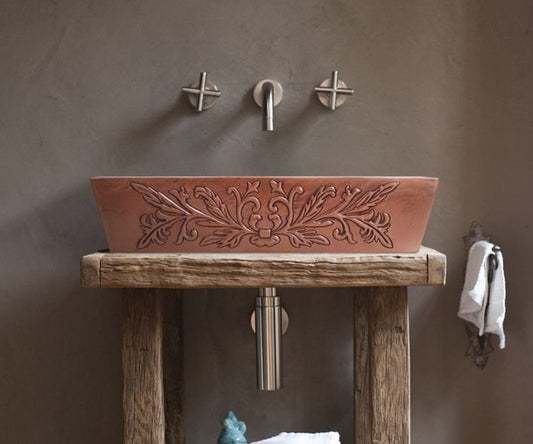 Premium Copper Vessel Sink Provence Design