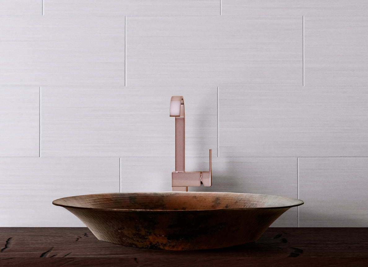 Premium Copper Round Special Bath Sink Canoa Design