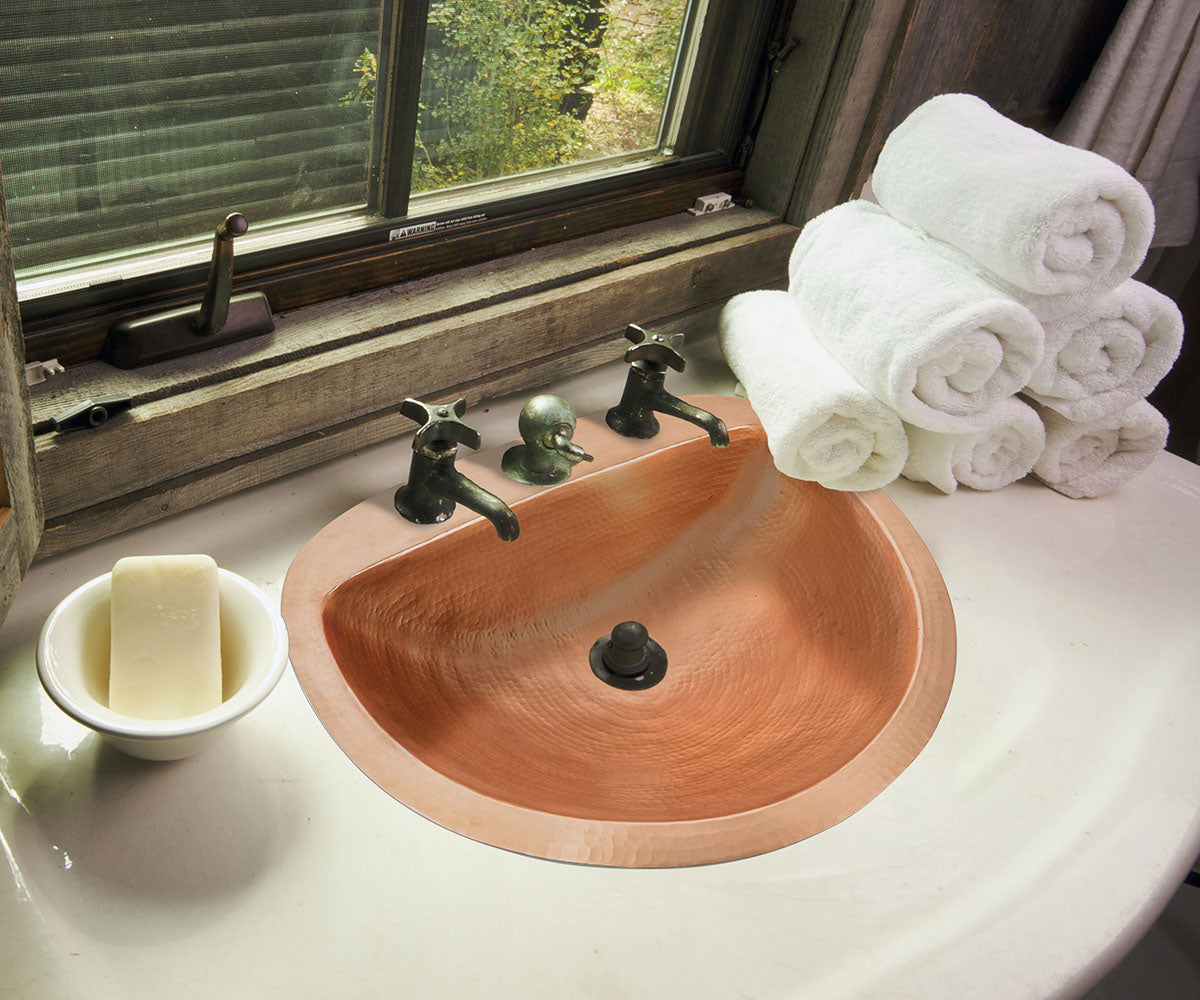 Premium Copper Special Bath Sink Durango Design
