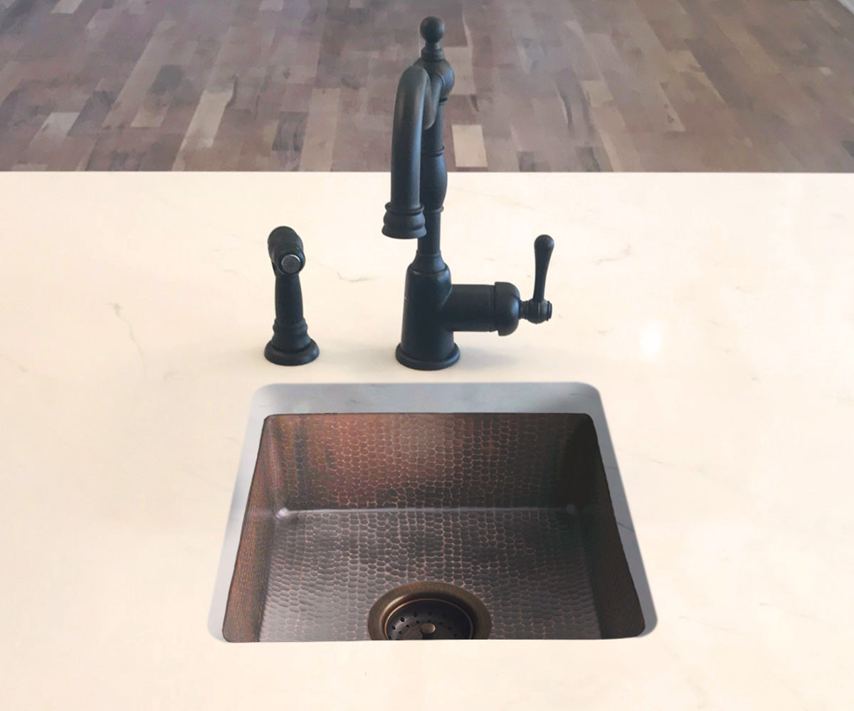 Premium Copper Square Base Bar Sink