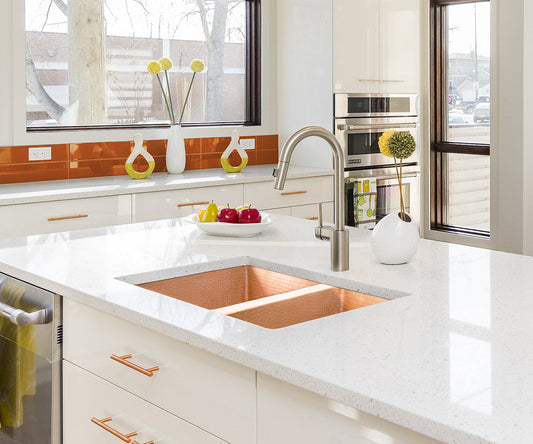 Premium Copper Kitchen Sink 60/40